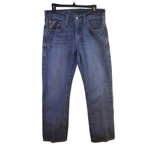 ARIAT slim straight leg mens jeans - 32 x 32.           F36